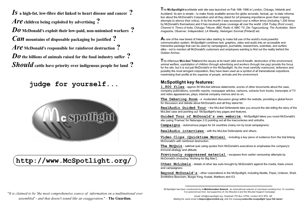 Mcspotlight Leaflet