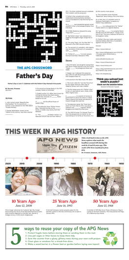 This Week in Apg History