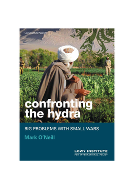 Confronting the Hydra BIG PROBLEMS with SMALL WARS Mark O'neill First Published for Lowy Institute for International Policy 2009