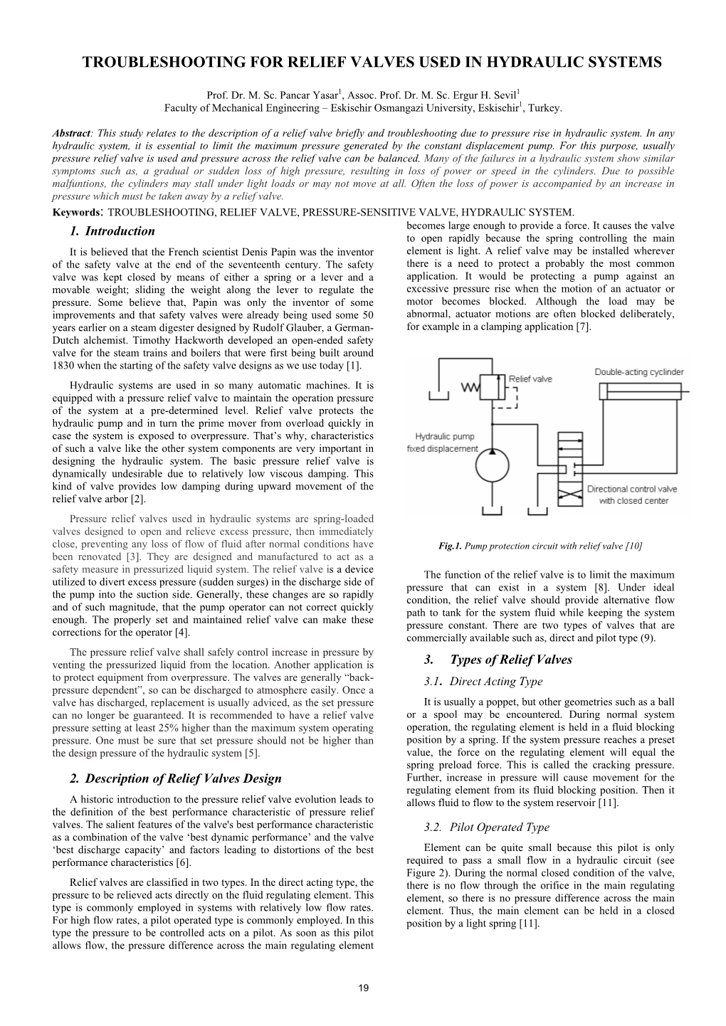 Troubleshooting for Relief Valves Used in Hydraulic Systems - DocsLib