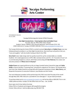 Yucaipa Performing Arts Center (YPAC) Presents