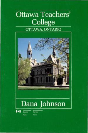 Ottawa Teachers' College Dana Johnson