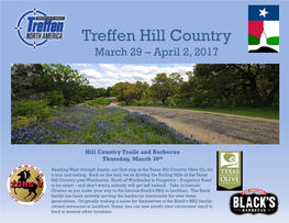 Treffen Hill Country March 29 – April 2, 2017