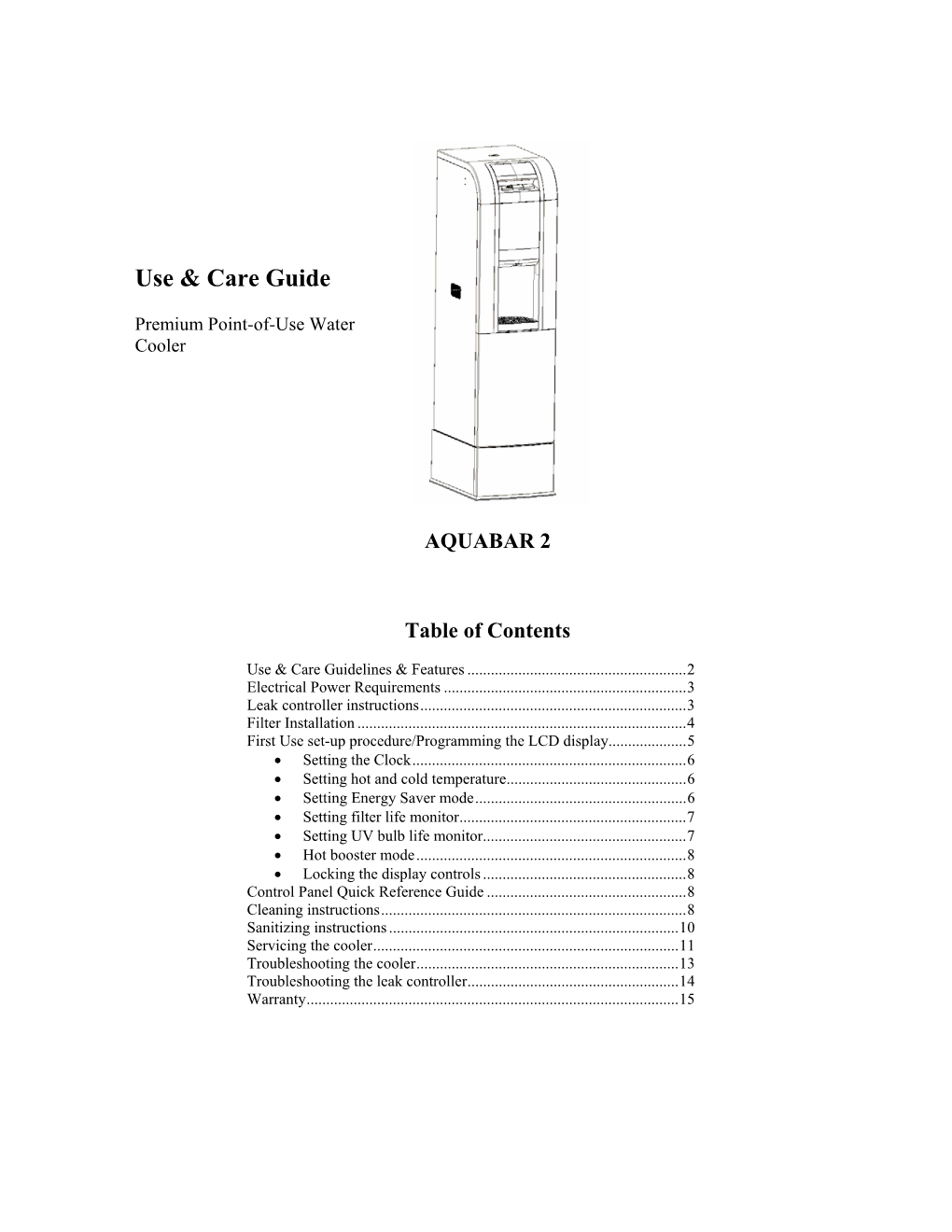 Use & Care Guide