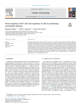 Cellular Immunology 339 (2019) 29–32