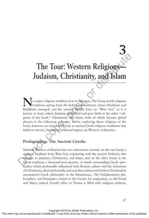 The Tour: Western Religions— Judaism, Christianity, and Islam Distribute