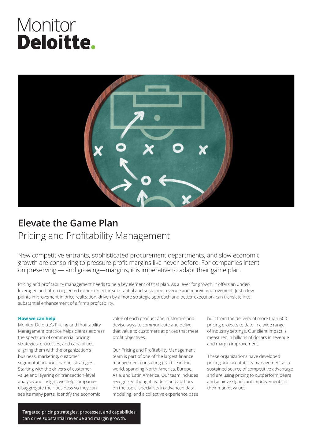 Elevate the Game Plan Pricing and Profitability Management