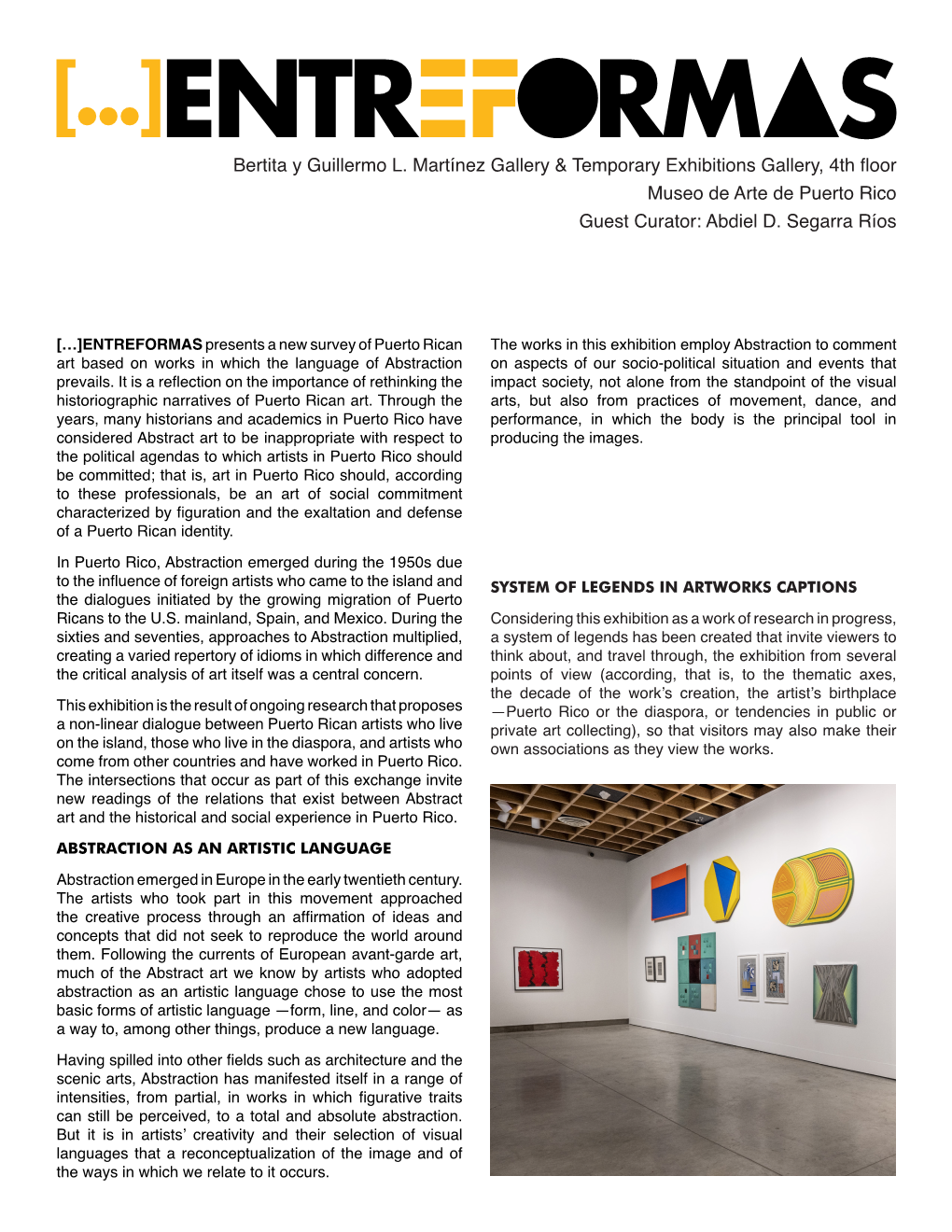 Bertita Y Guillermo L. Martínez Gallery & Temporary Exhibitions Gallery