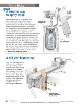 A Smarter Way to Spray Small a Tall-Vise Handscrew