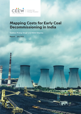 Mapping Costs for Early Coal Decommissioning in India