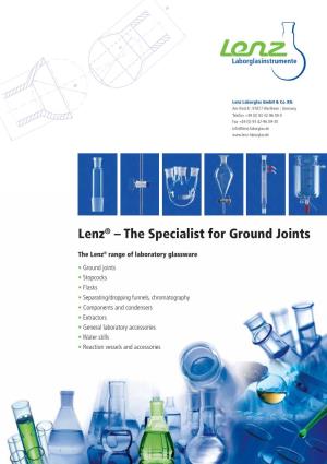 Lenz® – the Specialist for Ground Joints