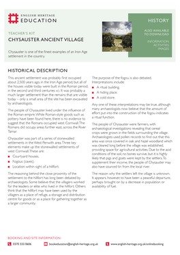 Chysauster Ancient Village History Activities Images
