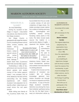 Florida Audubon Assembly Happens Once a Year! All Marion Audubon Society Members Are Invited to Attend This Assembly