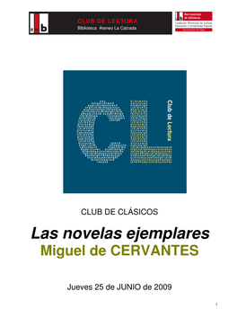 Las Novelas Ejemplares Miguel De CERVANTES