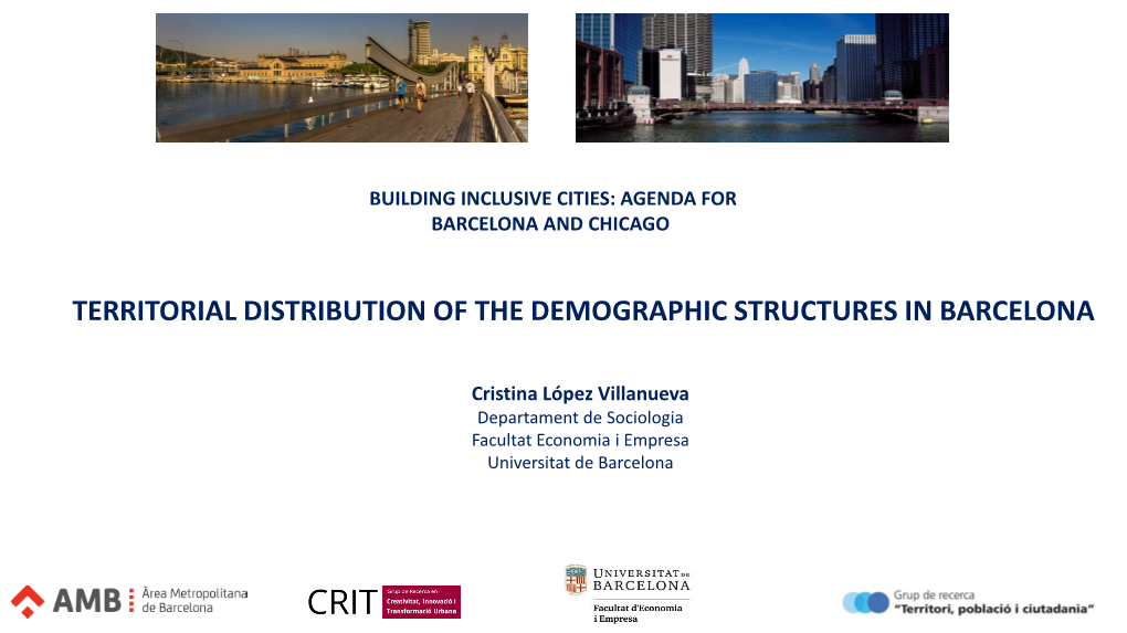 The Barcelona Metropolitan Region, Distinguishes Between Urban Centers and Residential Suburbs