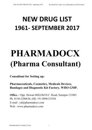 New Drug List 14.10.2017 Trial.Xlsx