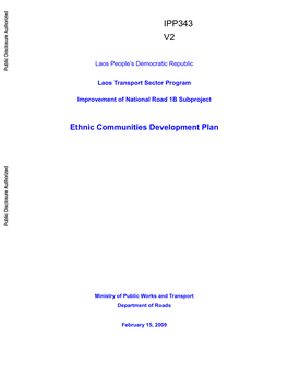 Ethnic Communities Development Plan