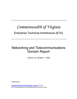 Commonwealth of Virginia Enterprise Technical Architecture (ETA)