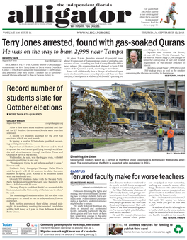 Terry Jones Arrested, Found with Gas-Soaked Qurans According to the Release