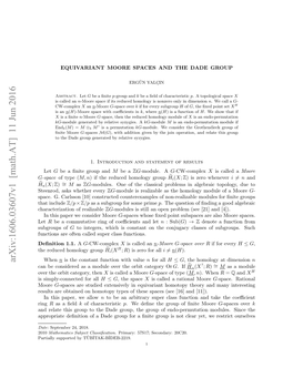 Equivariant Moore Spaces and the Dade Group