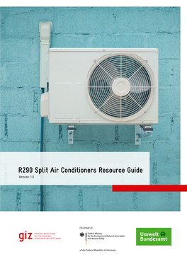 R290 Split Air Conditioners Resource Guide Version 1.0 Imprint