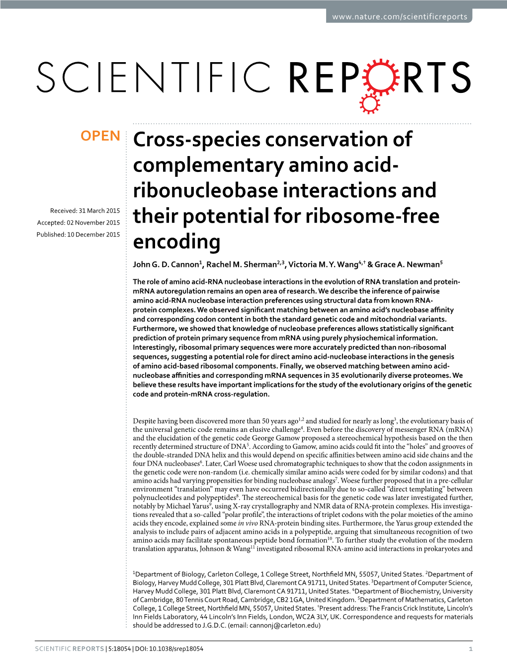 Ribonucleobase Interactions and Their Potential for Ribosome-Free Encoding