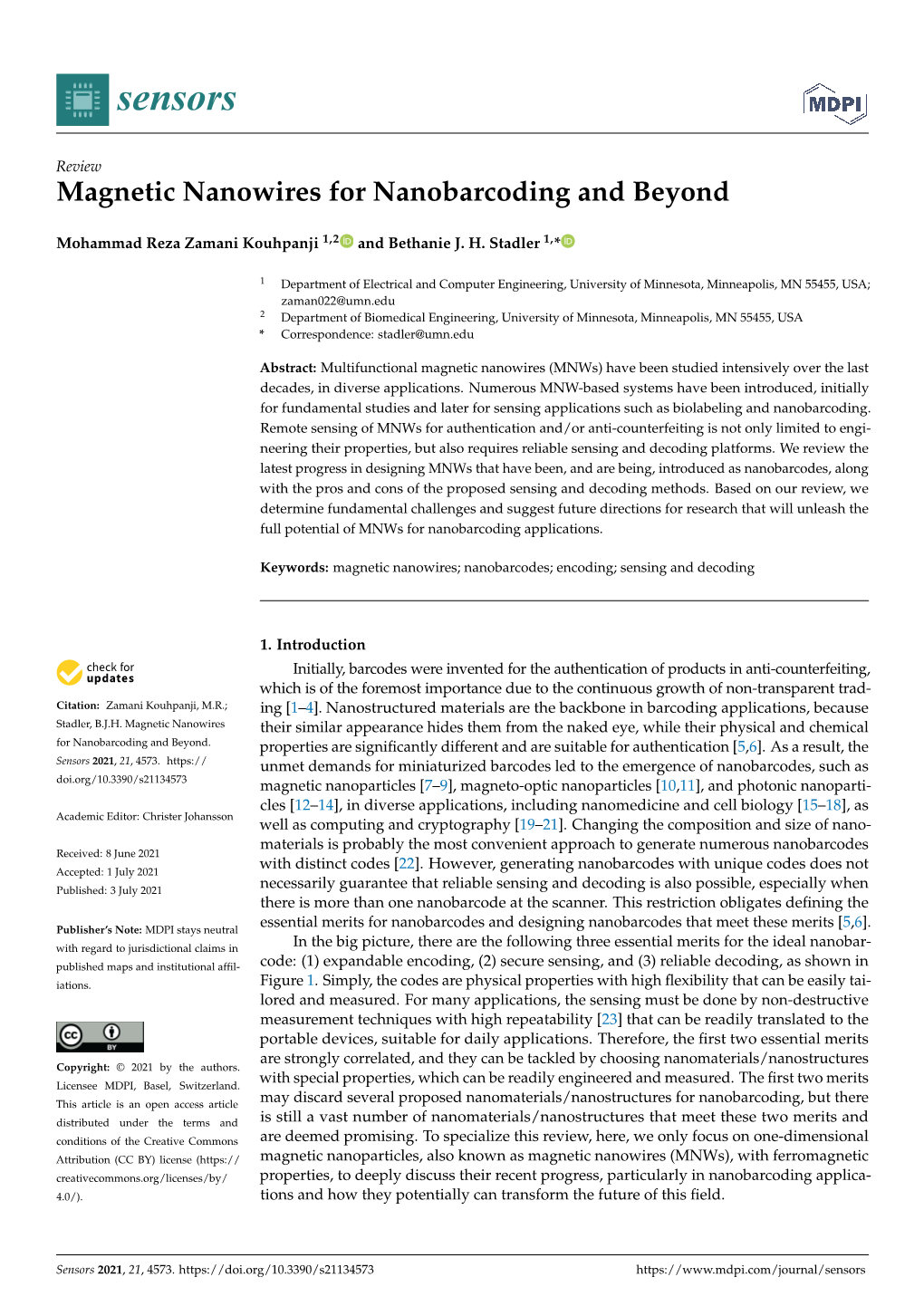 Magnetic Nanowires for Nanobarcoding and Beyond