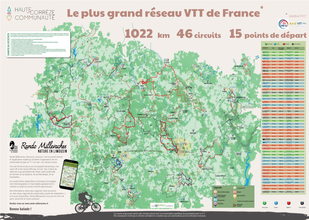 Téléchargez Le Dépliant Sur L'espace VTT Haute-Corrèze