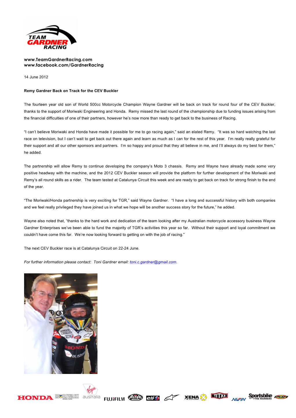 TGR Honda Announcement