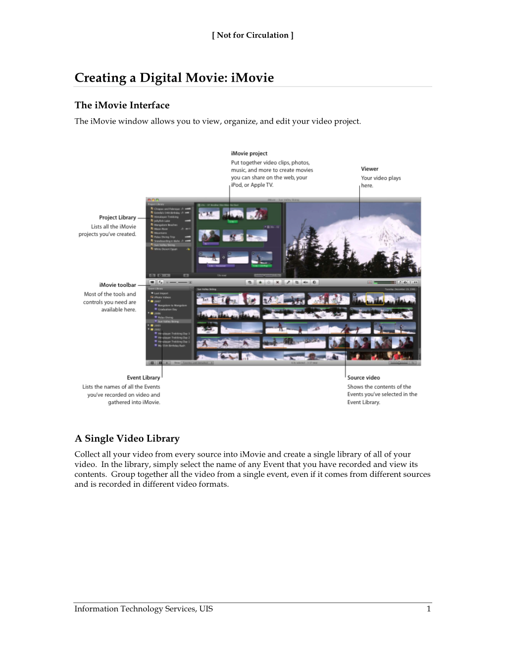 Creating a Digital Movie: Imovie