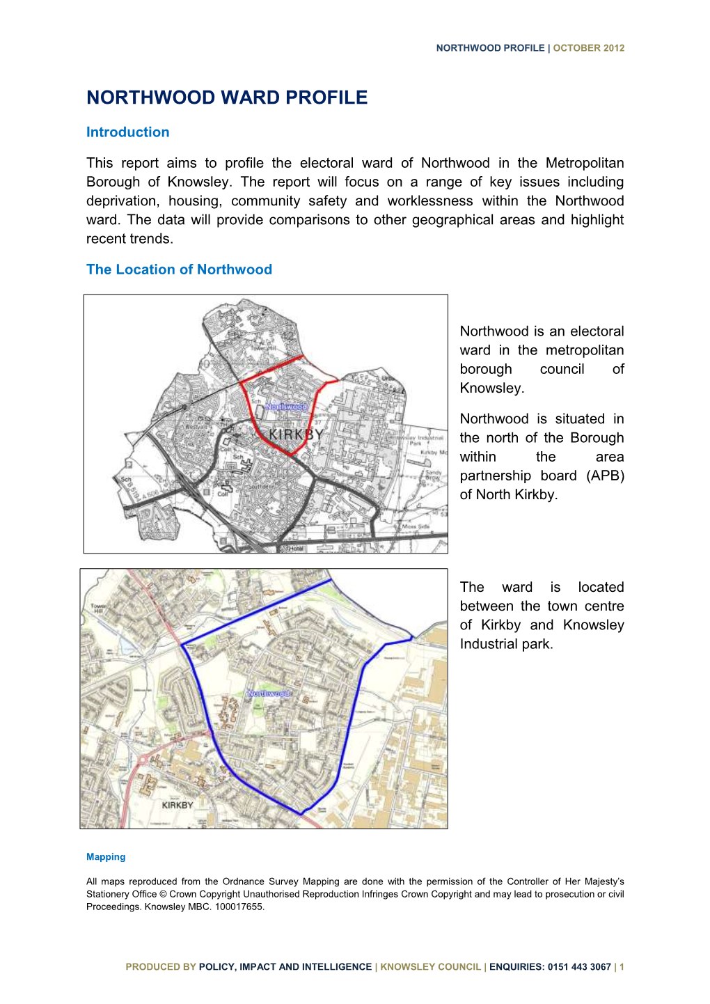 Northwood Ward Profile