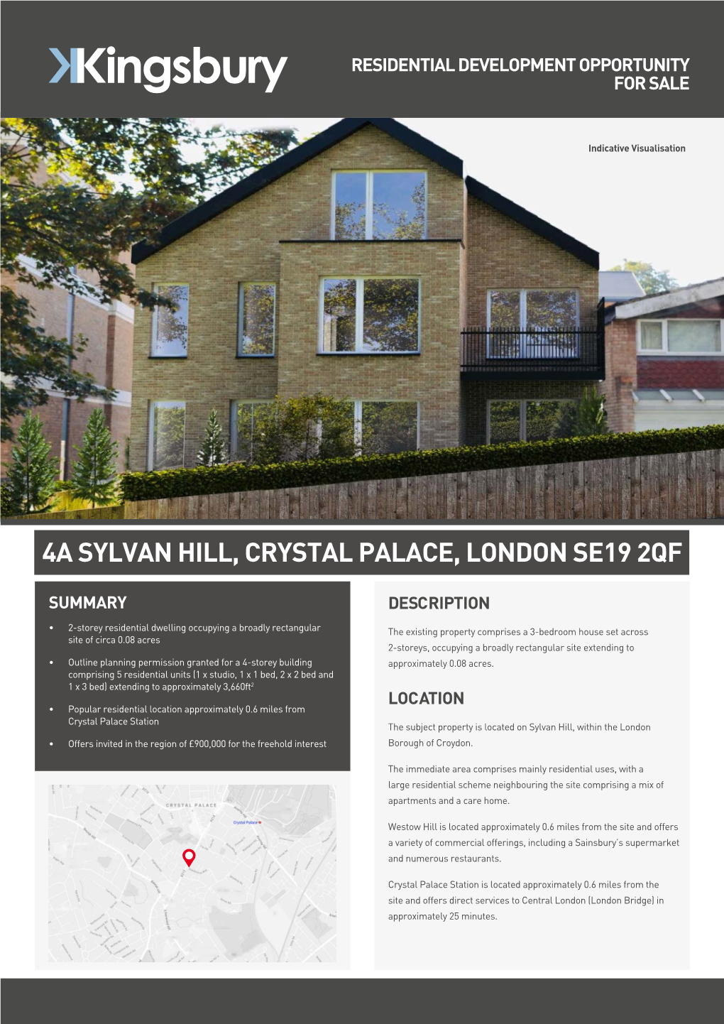 4A Sylvan Hill, Crystal Palace, London Se19 2Qf