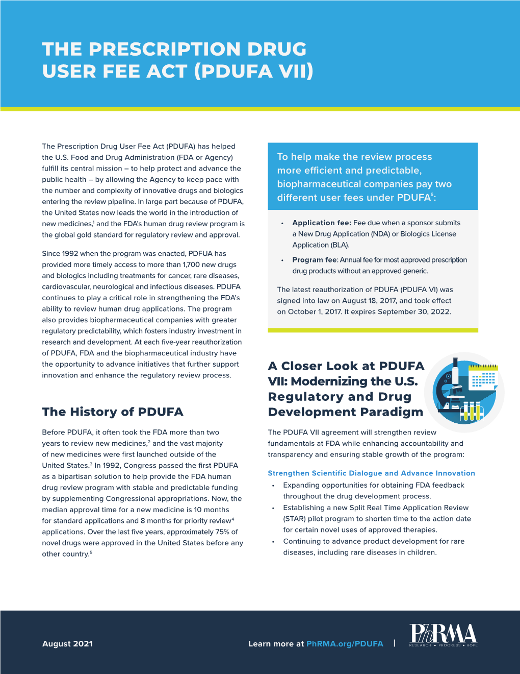 The Prescription Drug User Fee Act (Pdufa Vii)