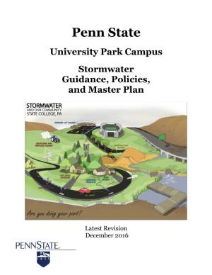 University Park Campus Stormwater Guidance, Policies, and Master Plan