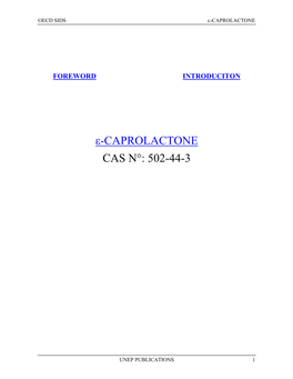 Ε-Caprolactone
