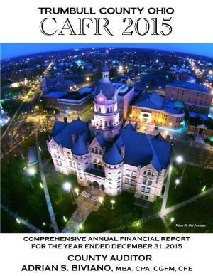 Trumbull County, Ohio Comprehensive Annual Financial Report for the Year Ended December 31, 2015