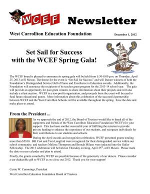 WCEF 2012 December Newsletter