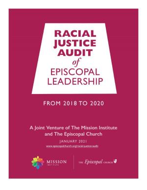 RACIAL JUSTICE AUDIT of Episcopal Leadership 1
