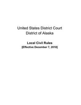 Local Rules (Civil)