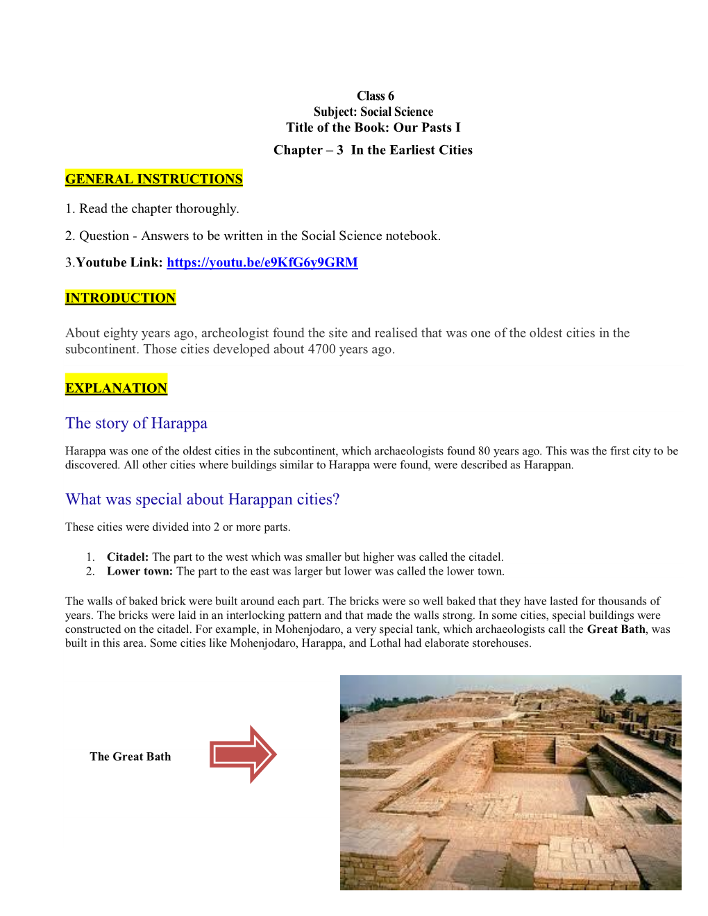 The Story of Harappa What Was Special About Harappan Cities? - DocsLib