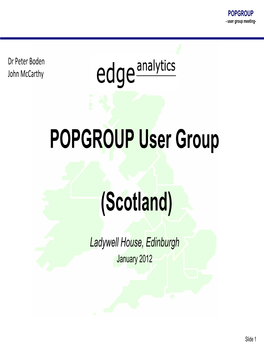 POPGROUP User Group