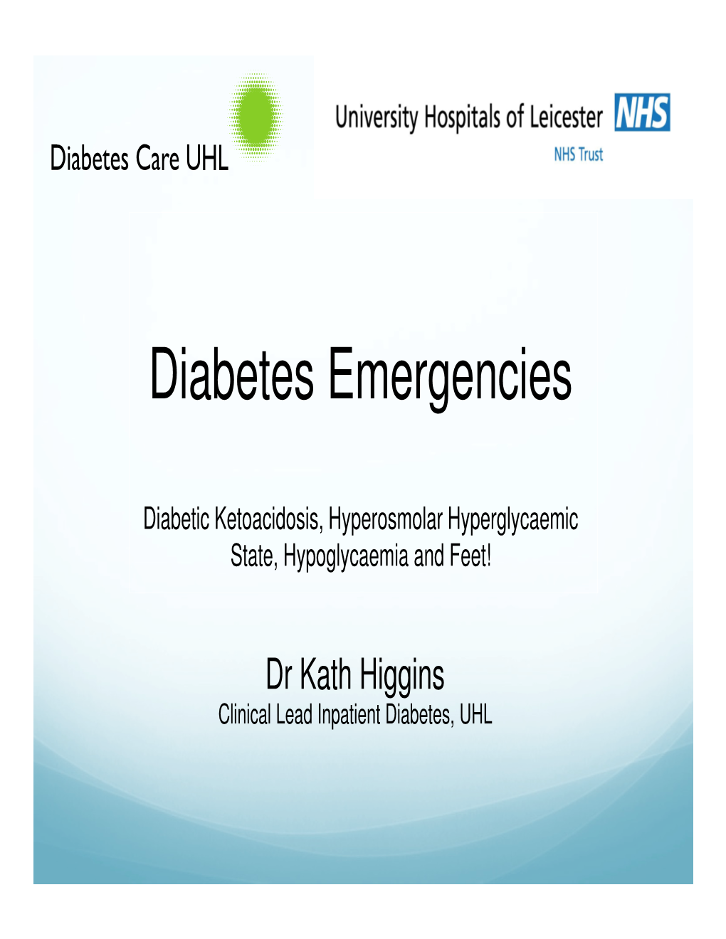 Diabetes Emergencies