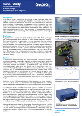 Download Humber Bridge, England Case Study
