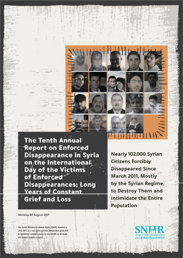 The Tenth Annual Report on Enforced Disappearance in Syria On