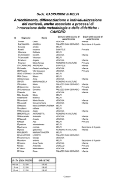 Arricchimento Differenziazione E Individuazione