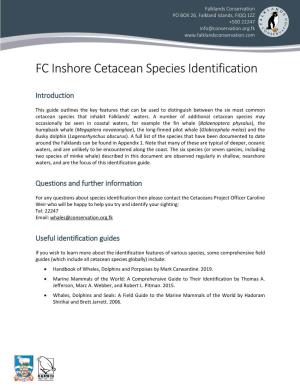 FC Inshore Cetacean Species Identification