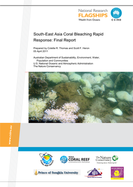 South-East Asia Coral Bleaching Rapid Response: Final Report