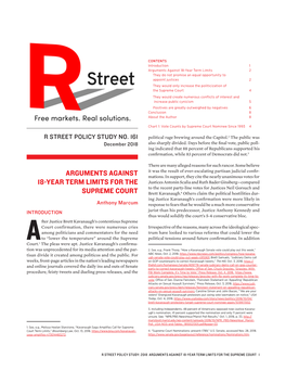 Arguments Against 18-Year Term Limits for the Supreme Court