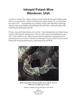 Intrepid Potash Mine Wendover, Utah