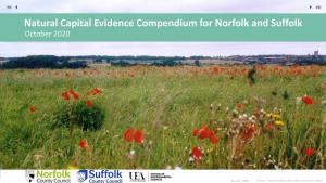 Natural Capital Evidence Compendium for Norfolk and Suffolk October 2020
